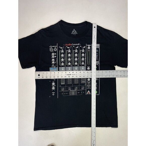 Audio Control Pro Mixer DJ 3030 Graphic T-shirt Men Large Black Short Sleeve - Picture 5 of 5